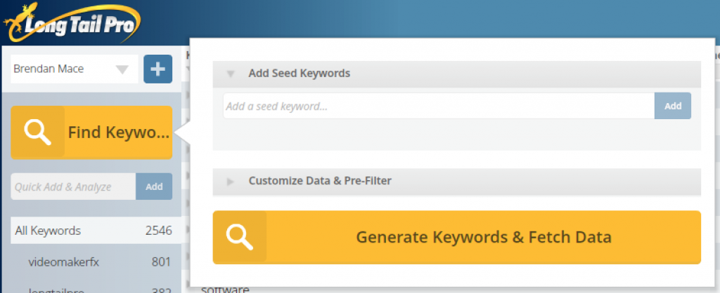 seed keywords