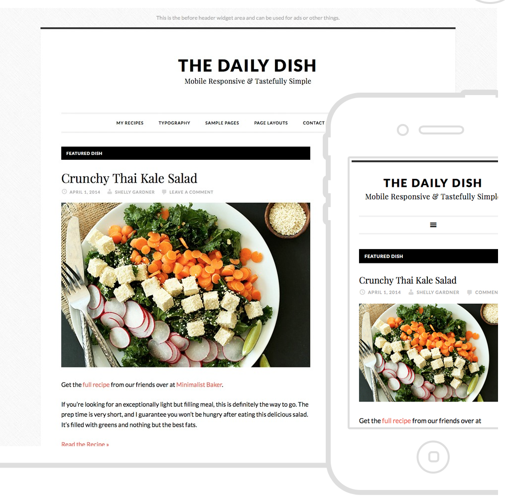 wordpress theme for food